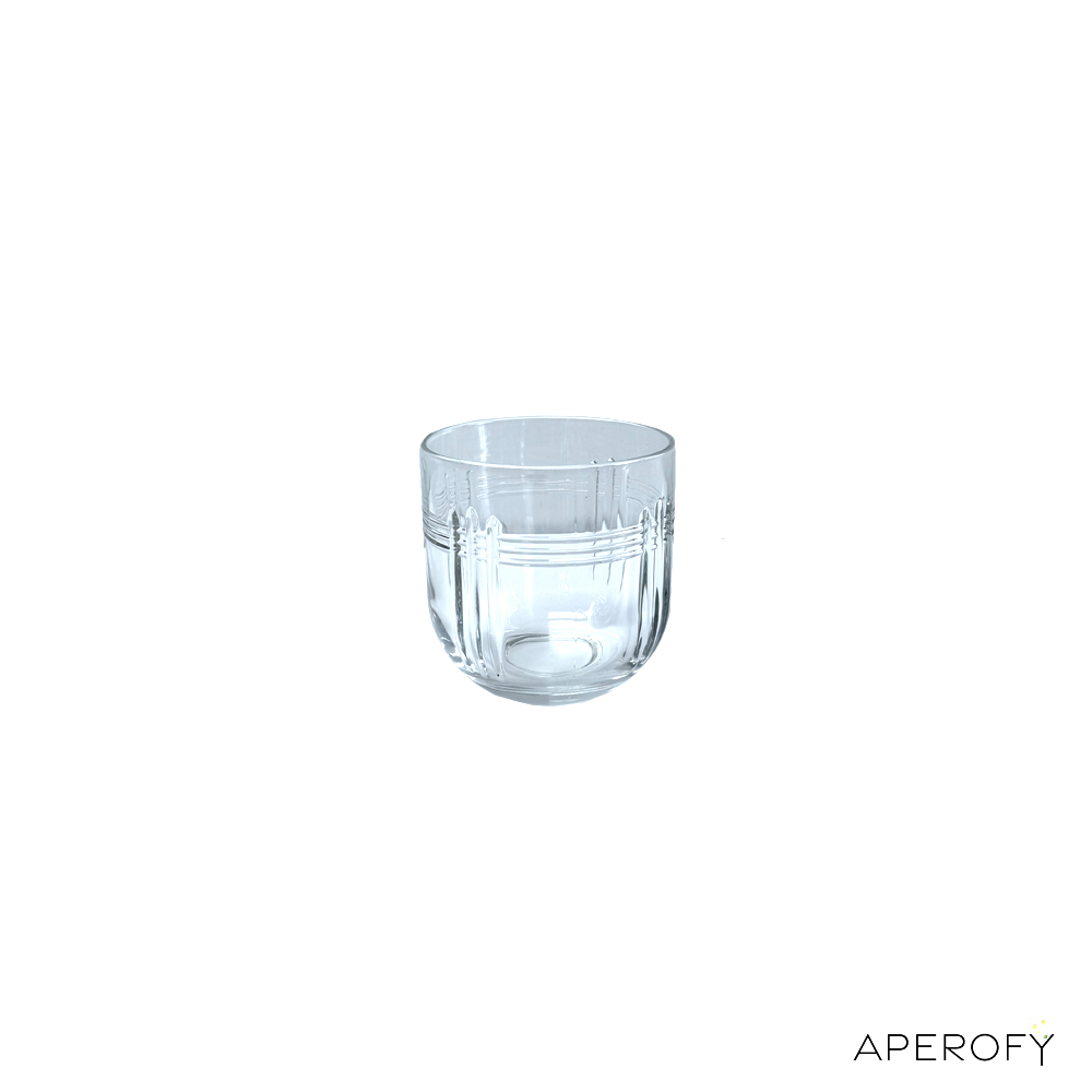 Cocktailglas geribbeld - Laag
