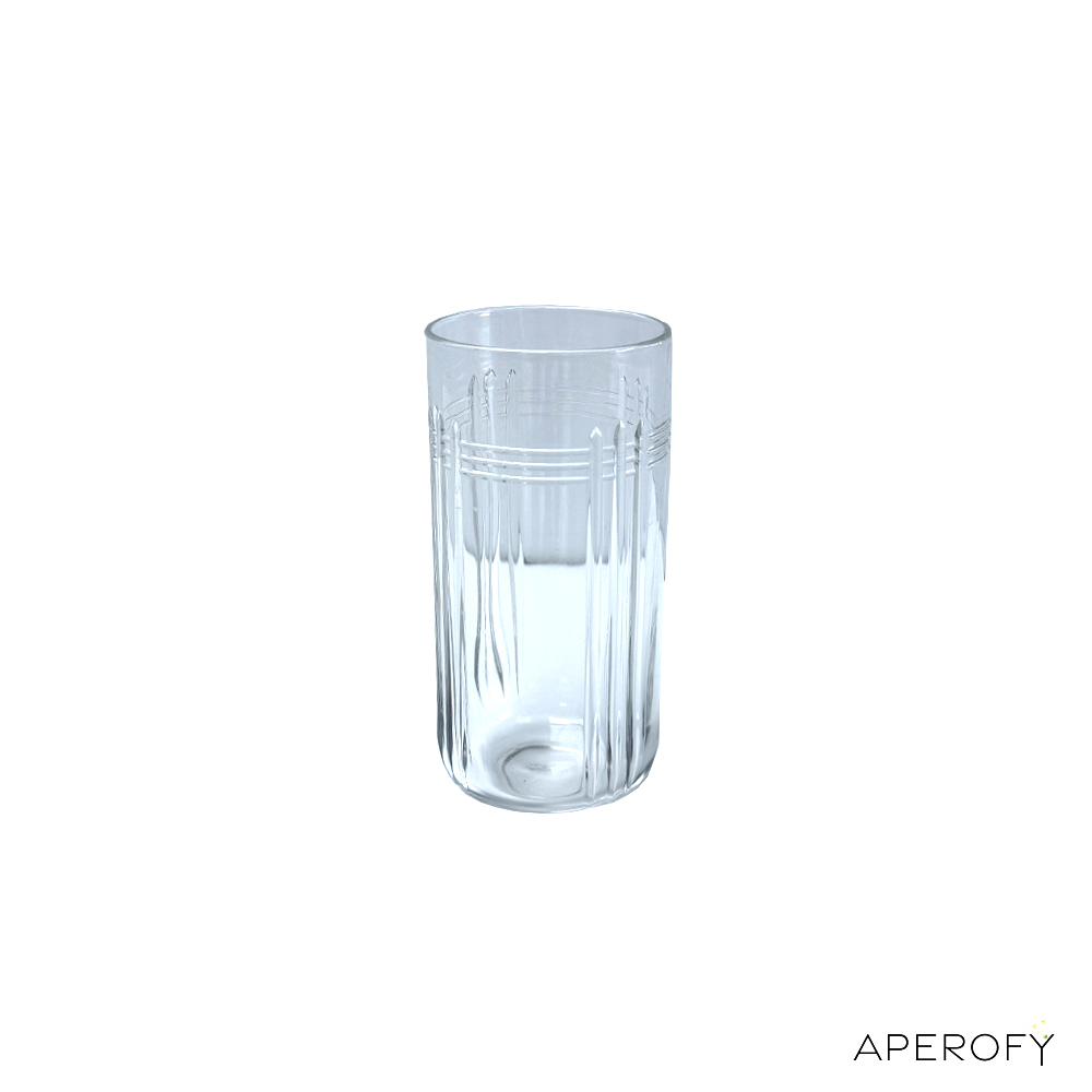 Cocktailglas geribbeld - Hoog